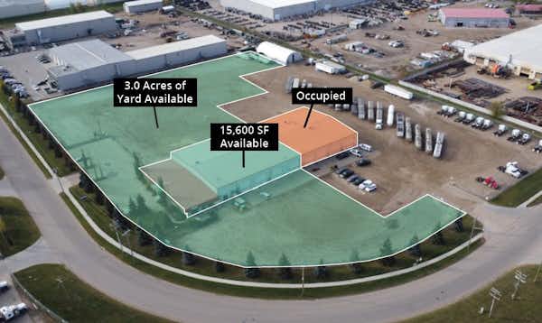 15,400 SF Drive Through Shop and Office with 3.0 Acres of Yard