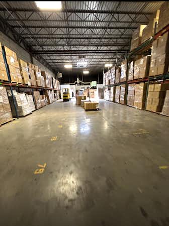 Up to 6000 square-foot of warehouse space available loading dock and drive up ramp available secured and monitored with cameras.